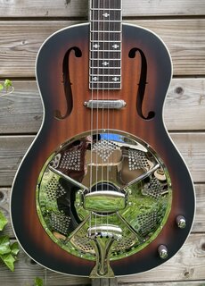 Royall Royall Single Spider Cone 12-Fret Resonator Hobo Sunburst w/PU HB12SC/SB