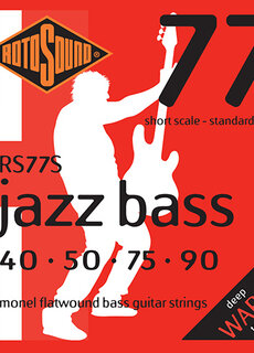 Rotosound Rotosound RS77S Jazz Bass 40-90 Monel Flatwounds Short Scale