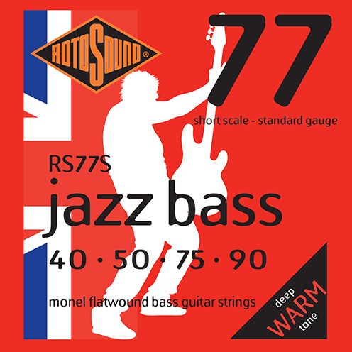Rotosound Rotosound RS77S Jazz Bass Strings 40-90 Monel Flatwounds Short Scale