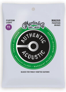 C. F. Martin & Co. Martin Authentic Acoustic Marquis Silked Phosphor Bronze MA535S Custom Light 11-52