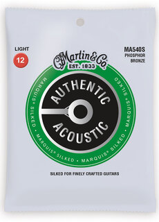 C. F. Martin & Co. Martin Authentic Acoustic Marquis Silked Phosphor Bronze MA540S Light 12-54