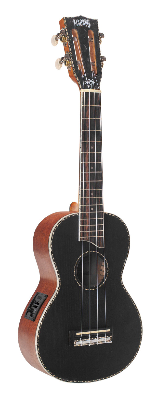 Mahalo Mahalo MP2E Black Concert Ukulele