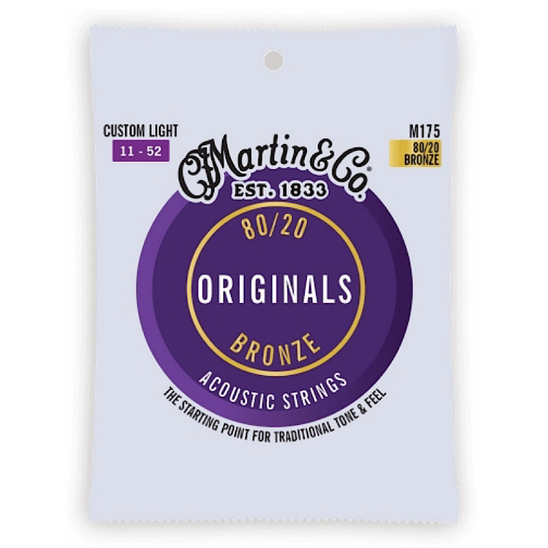 C. F. Martin & Co. Martin Acoustic Strings 'Originals' Bronze M175 Custom Light 11-52