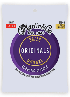 C. F. Martin & Co. Martin Acoustic Strings 'Originals' Bronze M140 Light 12-54