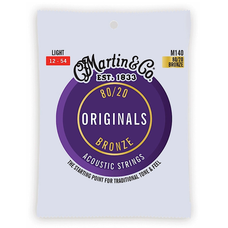 C. F. Martin & Co. Martin Acoustic Strings 'Originals' Bronze M140 Light 12-54