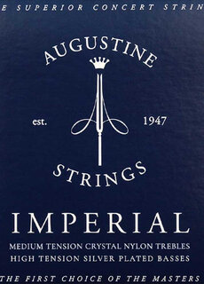 Augustine Augustine Imperial Blue Medium Trebles/High Tension Basses Nylon Strings