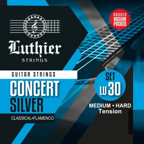 Luthier Strings Luthier LU30 Medium/Hard Tension Concert Silver Classical/Flamenco Strings