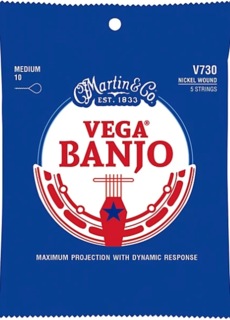 C. F. Martin & Co. Martin Vega Banjo V730 5-String Medium 0.10 Nickel Wound