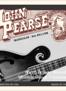 John Pearse John Pearse 2110M Mandolin 80/20 Bronze Wound Medium Gauge Customs
