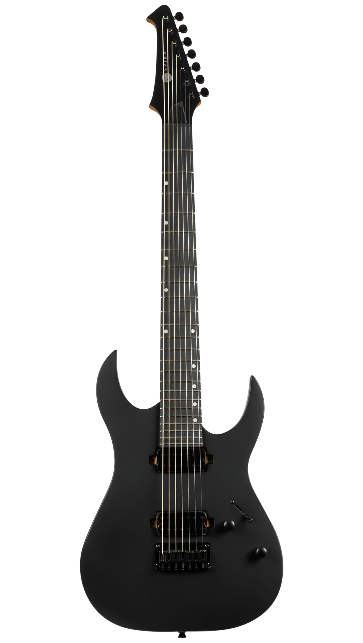 Spira Guitars Spira S-407 MBK Satin Black 7-String