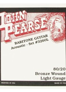 John Pearse John Pearse 3260L Baritone Acoustic 80/20 Bronze Wound Light Gauge