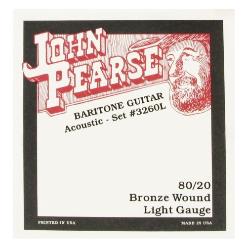 John Pearse John Pearse 3260L Baritone Acoustic 80/20 Bronze Wound Light Gauge