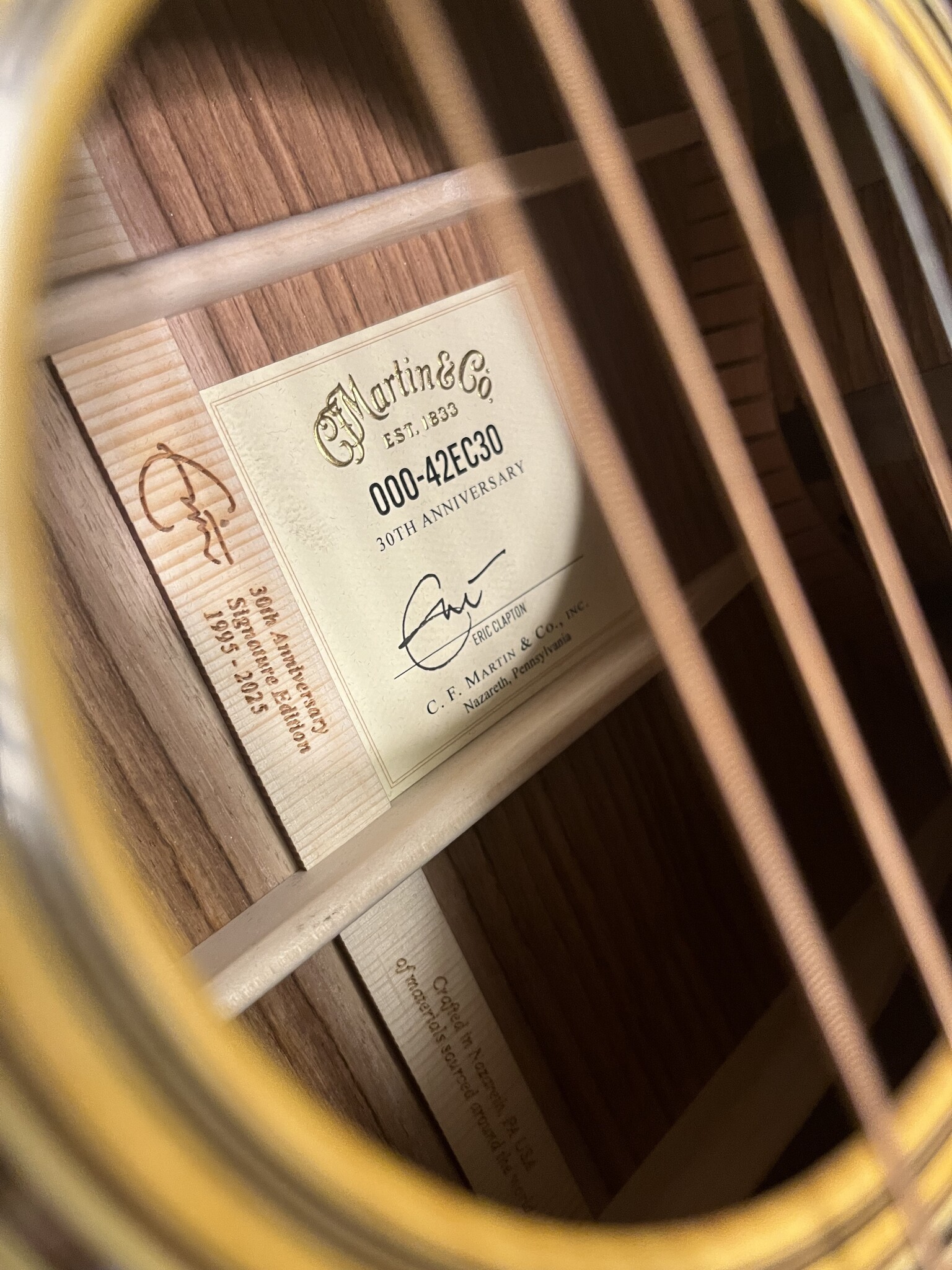 C. F. Martin & Co. Martin 000-42 Eric Clapton 30th Anniversary