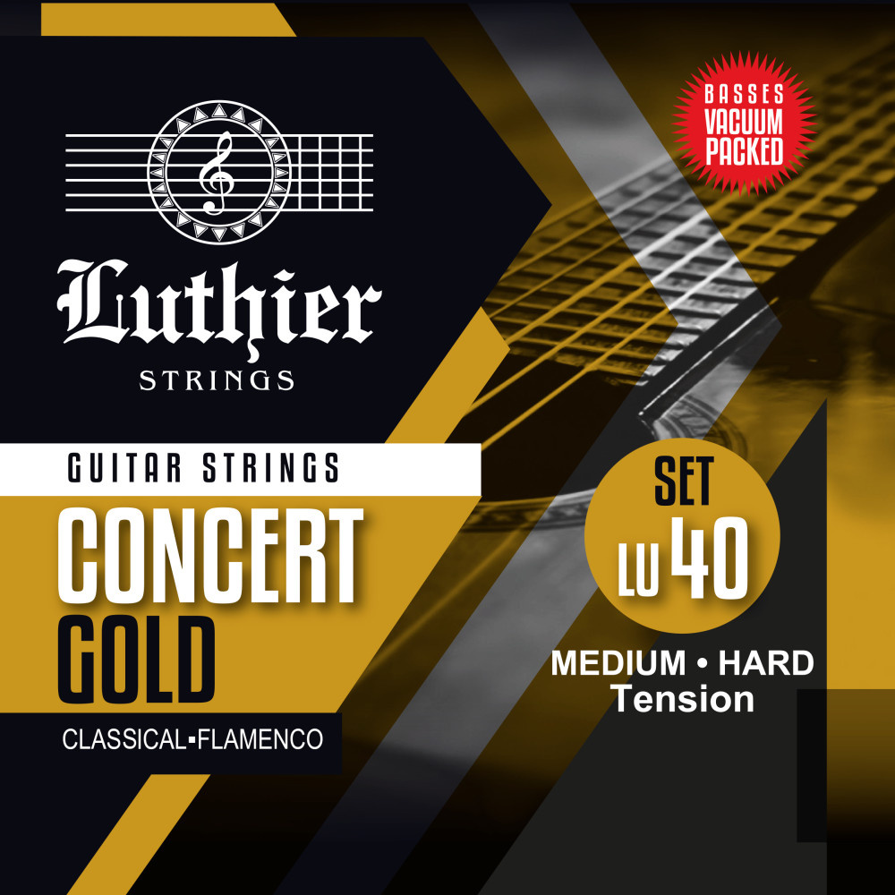 Luthier Strings Luthier LU40 Concert Gold Nylon Medium/Hard Tension Classical/Flamenco
