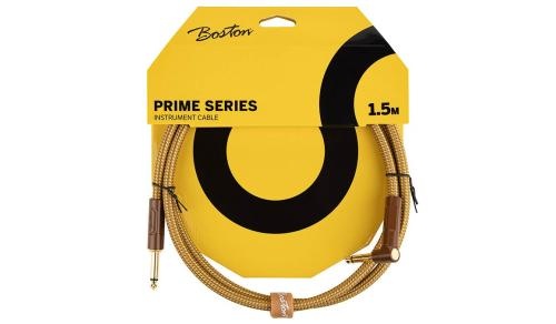 Boston Boston Instrument Cable Prime Series Tweed 1.5m Angled