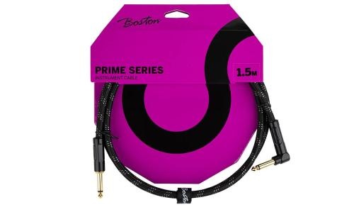 Boston Boston Instrument Cable Prime Series Black Tweed 1.5m Angled