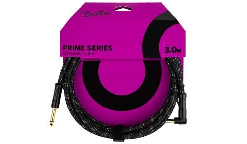 Boston Boston Instrument Cable Prime Series Black Tweed 3m Angled