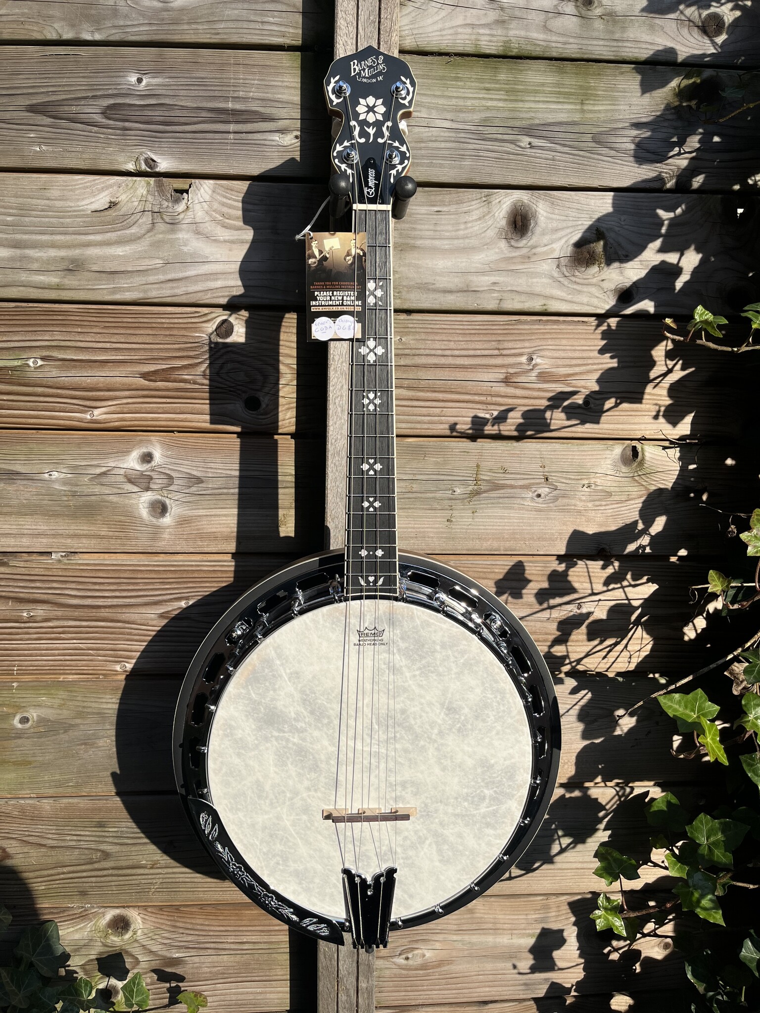 Barnes & Mullins Barnes & Mullins London W. Empress Irish Gaelic Tenor 4-String Banjo BJ504BWGT