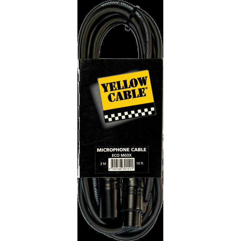 Yellow Cable Yellow Cable ECO M03X Microphone Cable 3m