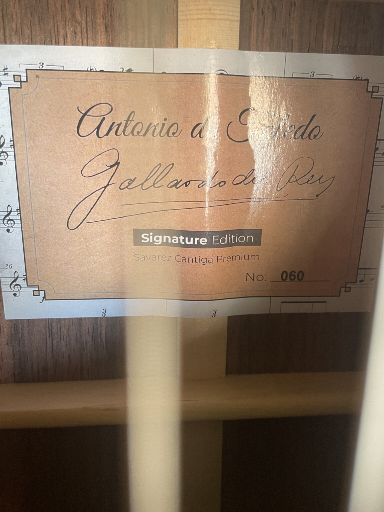 Antonio de Toledo Antonio de Toledo José María Gallardo del Rey Signature