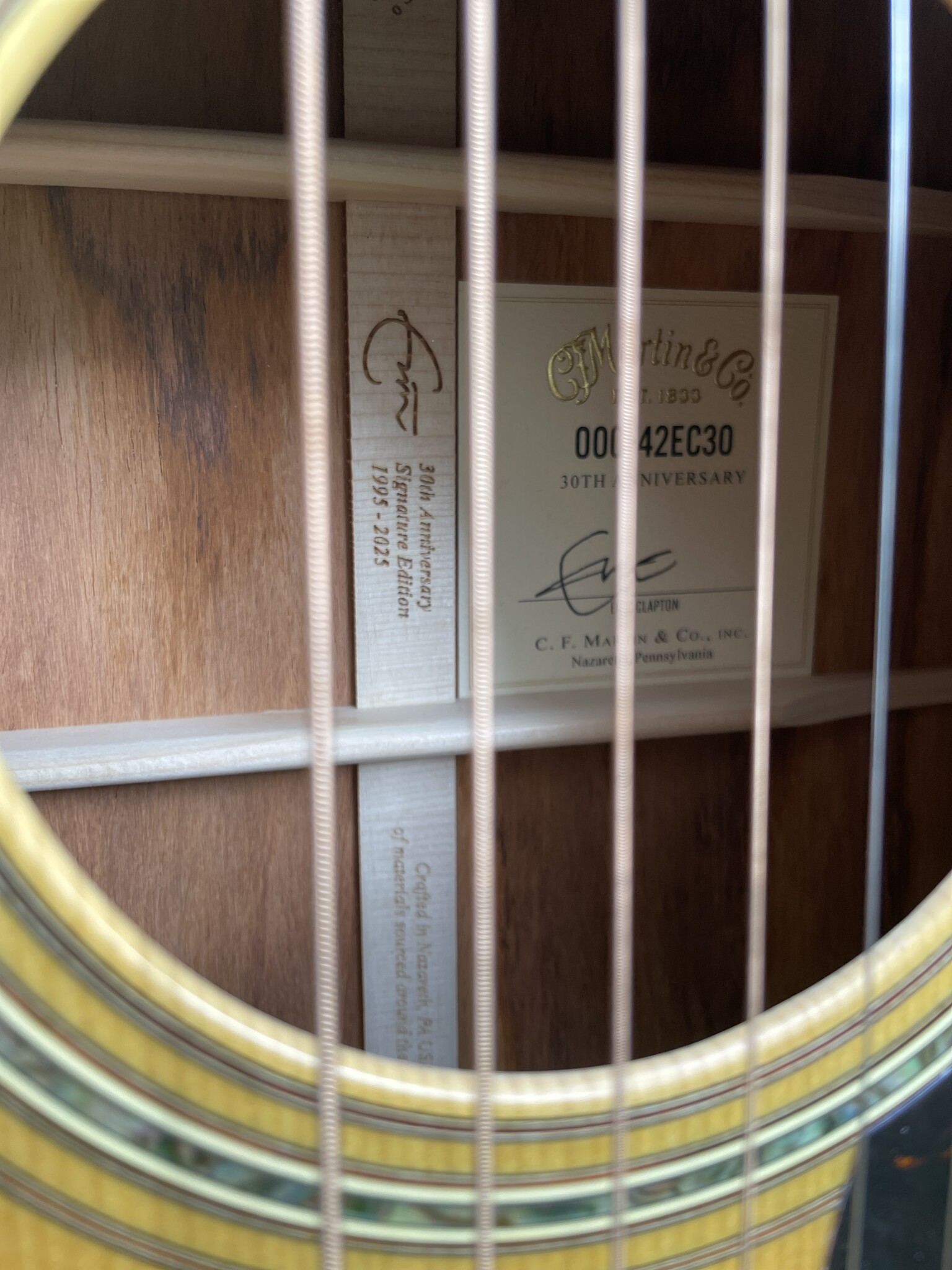 C. F. Martin & Co. Martin 000-42 Eric Clapton 30th Anniversary