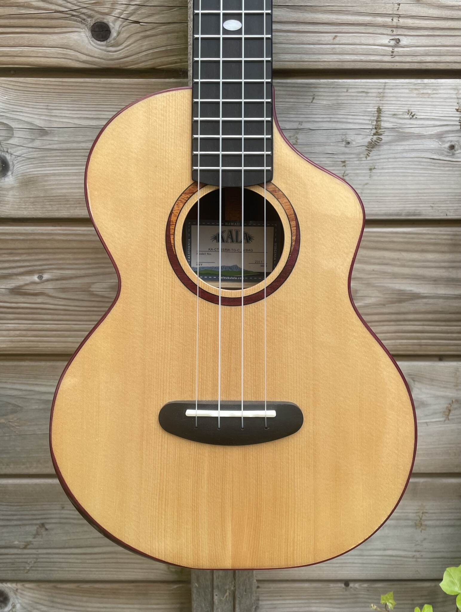 Kala Kala Tenor Ukulele Contour All Solid KA-CT-SSRW-TG-C