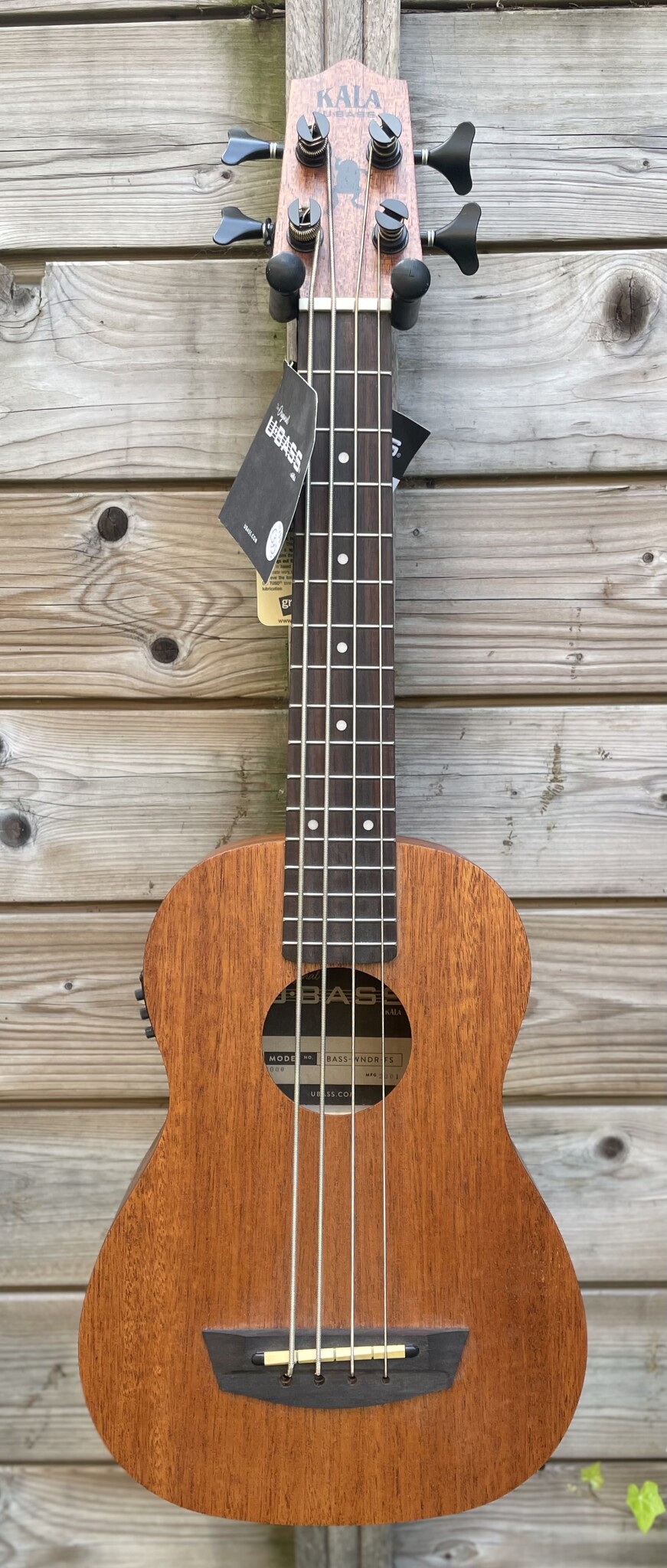 Kala Kala Acoustic-Electric U-BASS Wanderer Mahogany UBASS-WNDR-FS