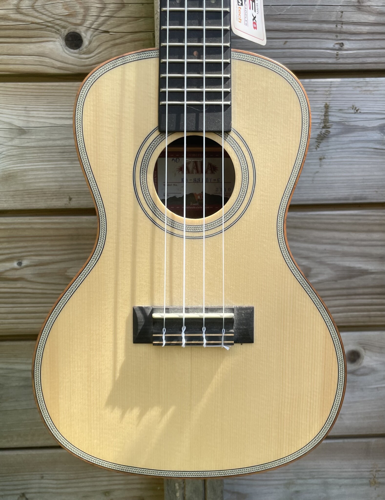 Kala Kala Concert Ukulele Solid Spruce/Ebony KA-SSEBY-C