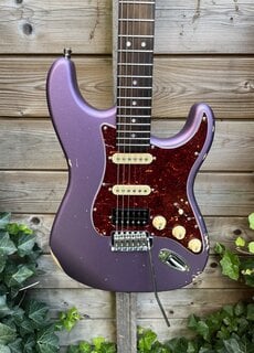 Patina Guitars Patina PS-7 S-Style Purple Relic HSS