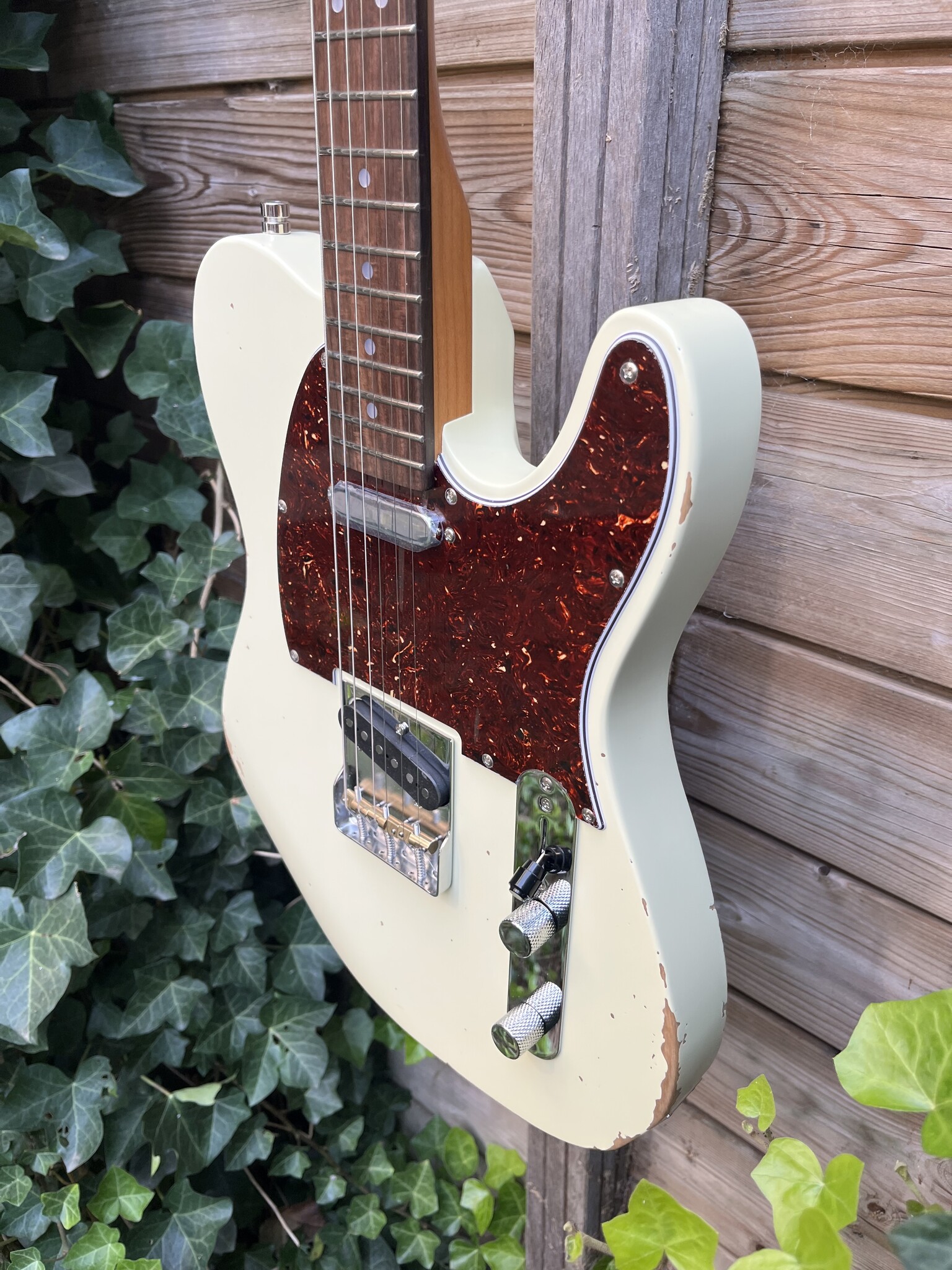 Patina Guitars Patina PT-6 T-Style Olympic White Relic