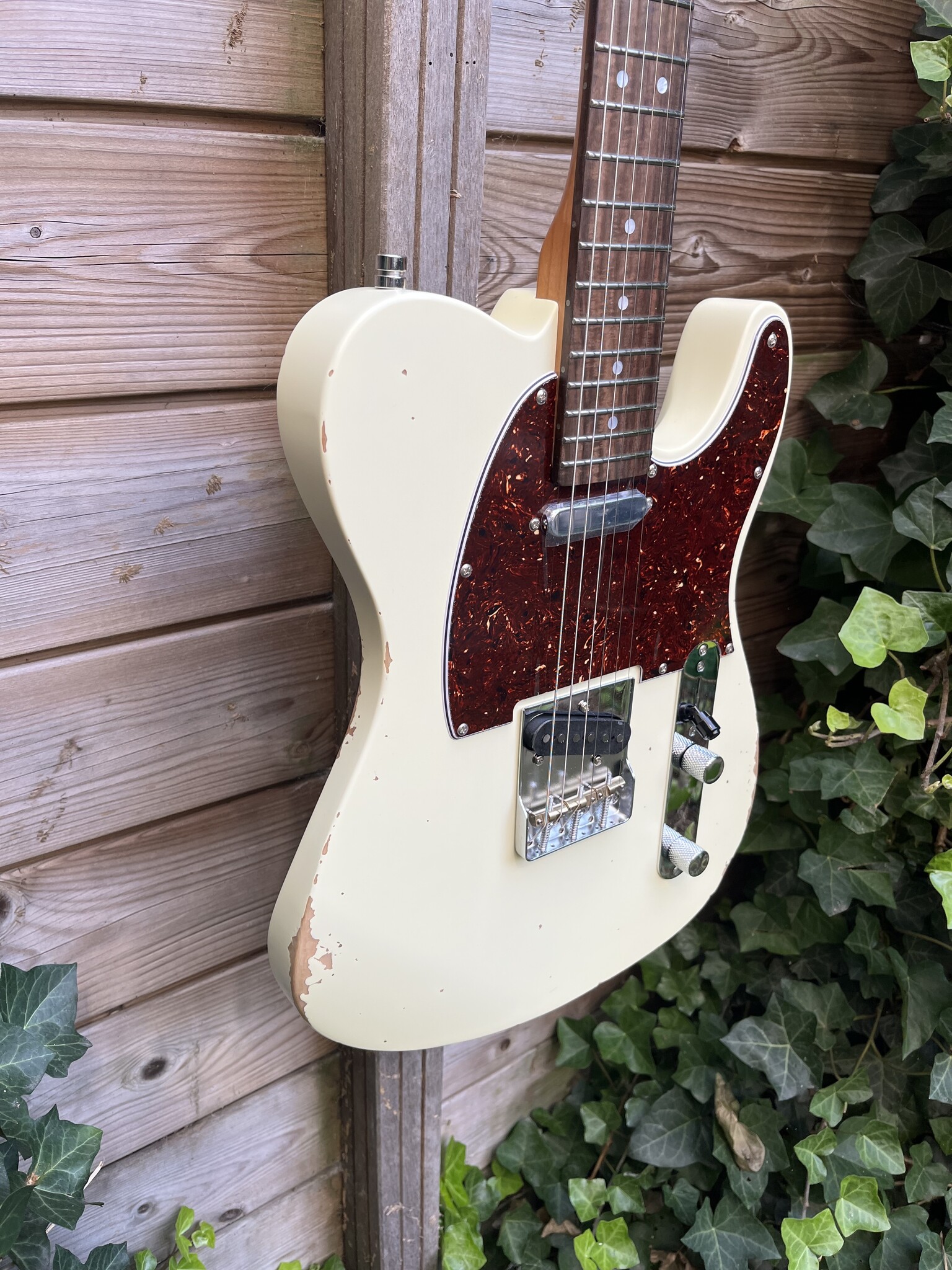 Patina Guitars Patina PT-6 T-Style Olympic White Relic