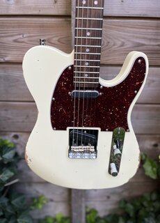 Patina Guitars Patina PT-6 T-Style Olympic White Relic