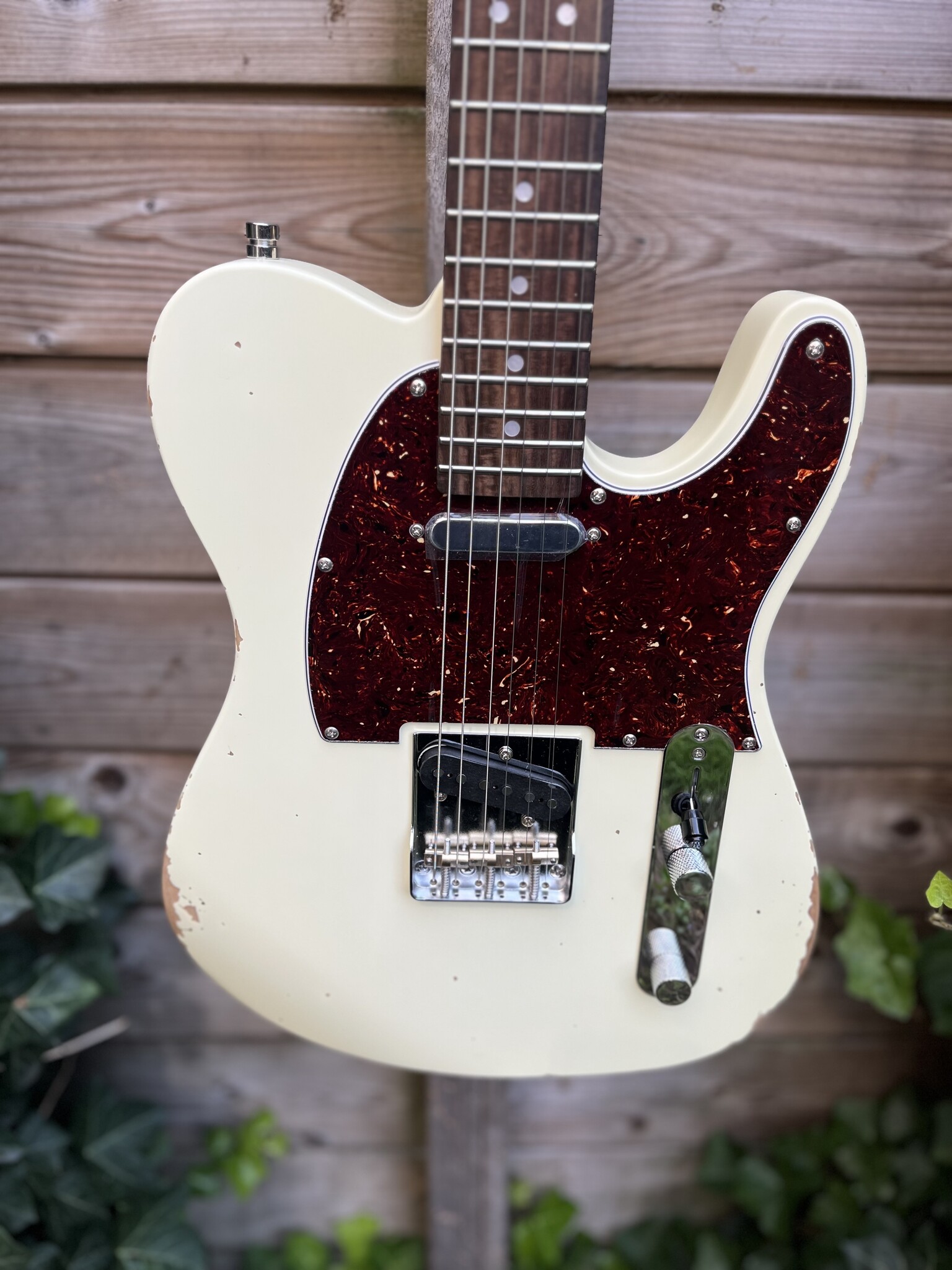 Patina Guitars Patina PT-6 T-Style Olympic White Relic