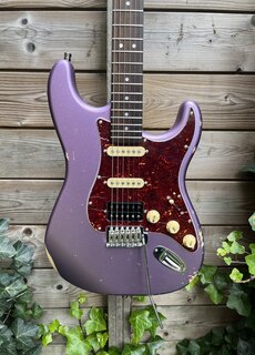 Patina Guitars Patina PS-7 S-Style Purple Relic HSS