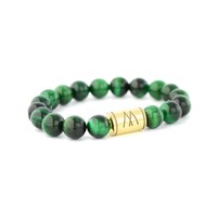 Green Bracelet - Gold Green Tiger Eye