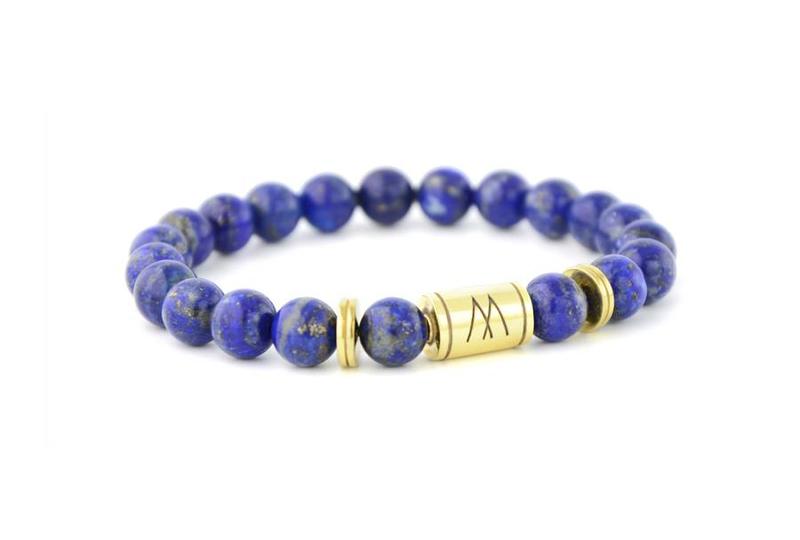 Blue Bracelet - Twin Gold Lapis Lazuli