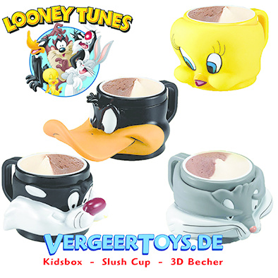 Eisbecher mit Henkel Mix Looney Tunes (4ass.) 36Stk.