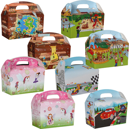 Kindermenübox Mix Schatzkiste, Unicorn, Car & Spielplatz 100Stk. €0,36p.Stk. / Beim Kauf von 400Stk. €0,30p.Stk / Beim Kauf von 600Stk. €0,28p.Stk.