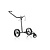 JuCad Carbon Shine Manual 3-wheel, black glossy