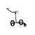JuCad Carbon Shadow Manueel 3-wiel, mat zwart