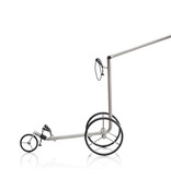 JuStar Silver 3-wheel pushtrolley