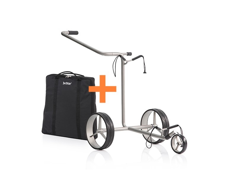 JuStar Silber 3-Rad Handwagen