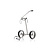 JuStar Silver 2-wheel pushtrolley