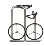 JuStar Silver 2-wheel pushtrolley