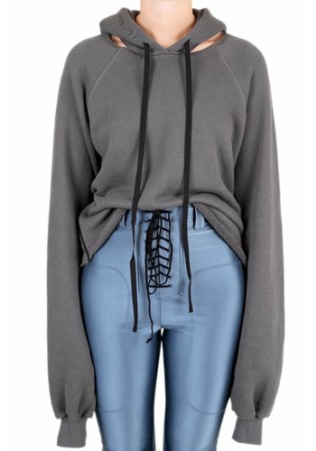 UNRAVEL PROJECT cot cashmere hoodie grey UNRAVEL PROJECT cot cashmere hoodie grey
