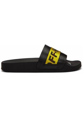 OFF-WHITE industrial slider black yellow OFF-WHITE industrial slider black yellow