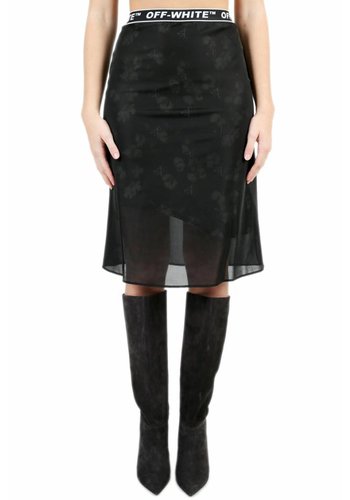 OFF-WHITE crepe two layers skirt black no color OFF-WHITE crepe two layers skirt black no color