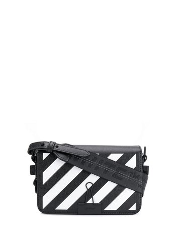 OFF-WHITE diag mini flap bag black white OFF-WHITE diag mini flap bag black white