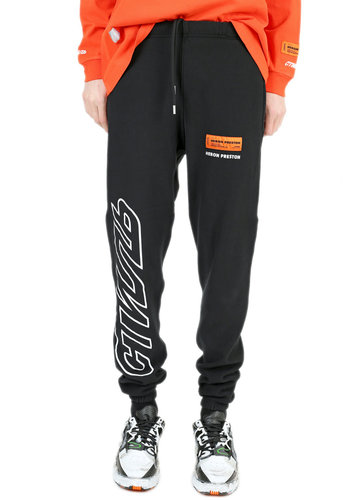 HERON PRESTON sweatpants black white HERON PRESTON sweatpants black white