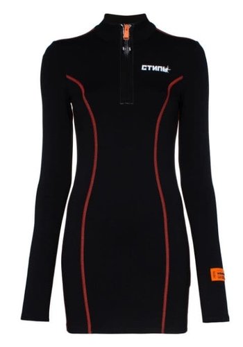 HERON PRESTON dress ls active стиль black white HERON PRESTON dress ls active стиль black white